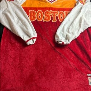 Y2K Vintage Delf Boston BASEBALL Velour Jersey Size XXXL Men's